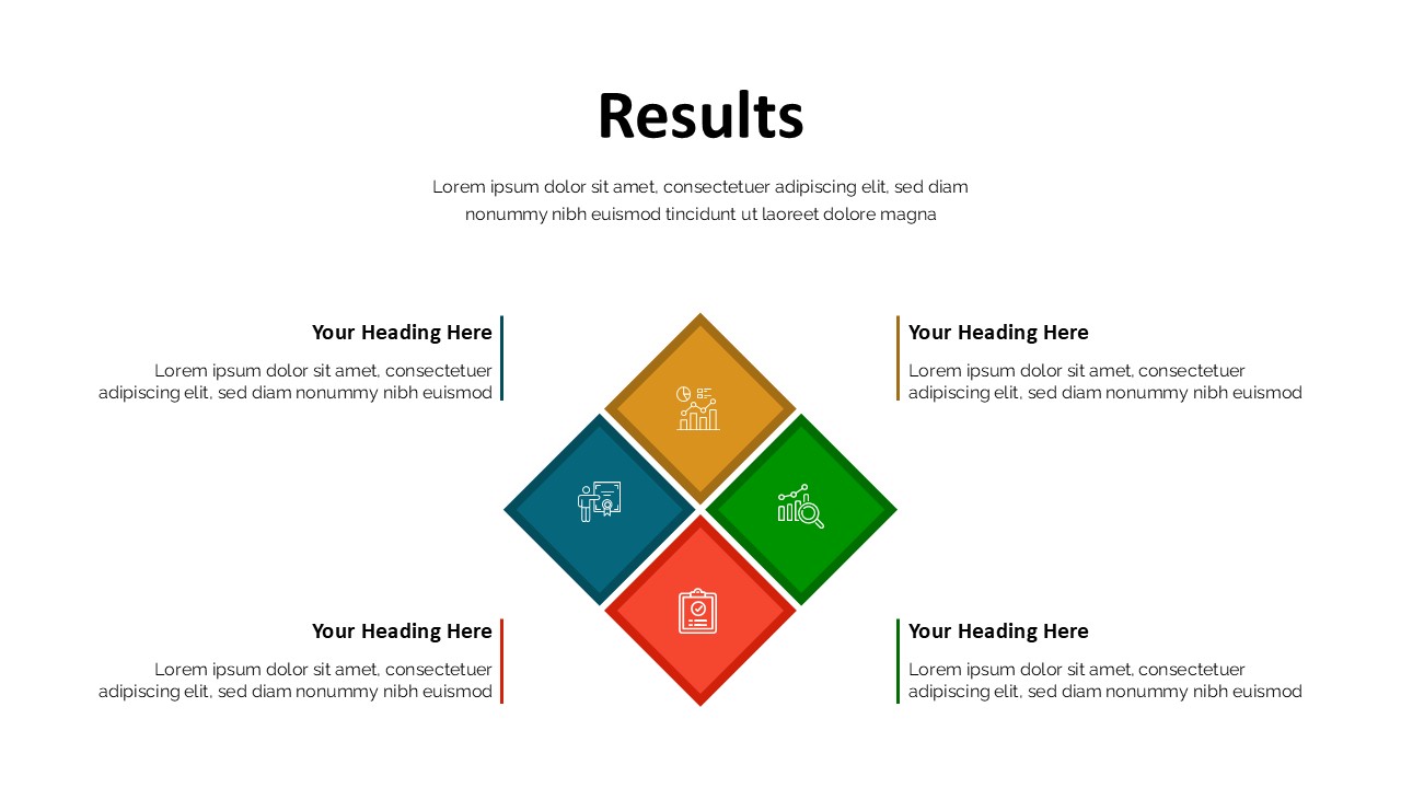 Results Infographics - Thesis Results Presentation- 4 points Result  