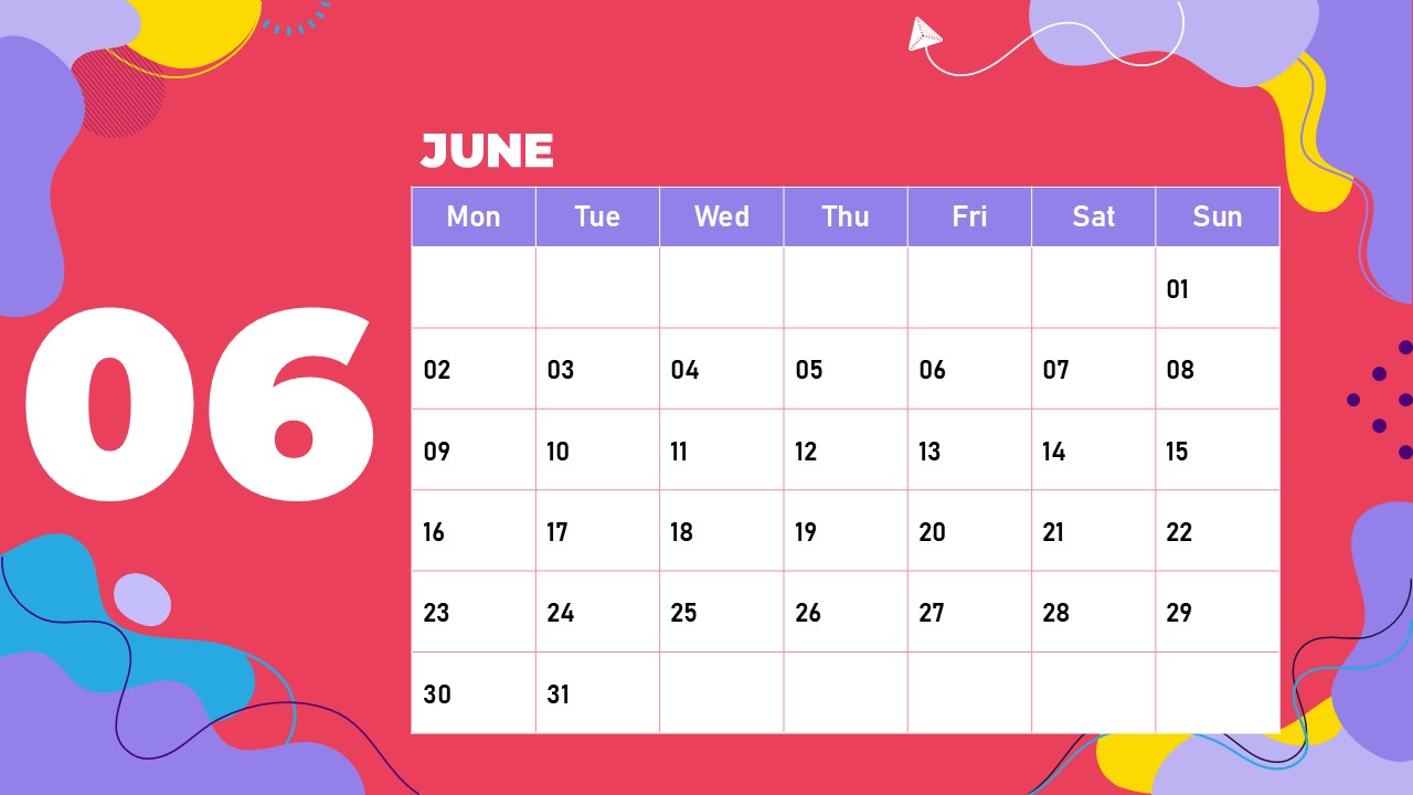 June 2025 calendar - 2025 June Calendar