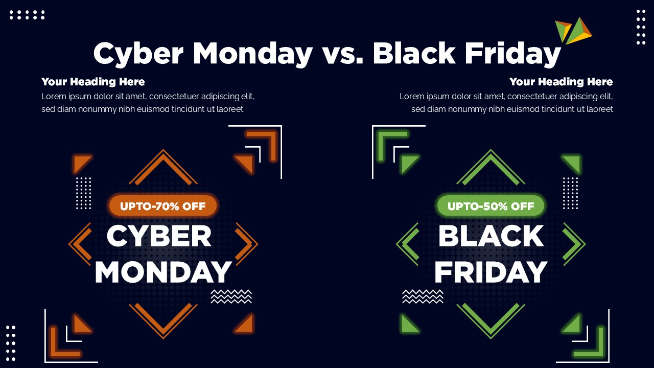 Cyber Monday Social media , Cyber Monday PPT, Black Friday Google Slides