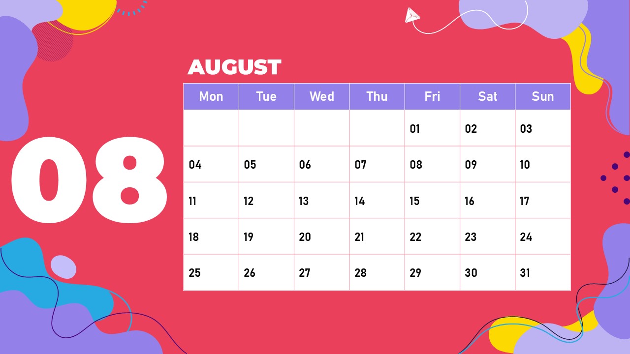 August 2025 calendar - 2025 August Calendar