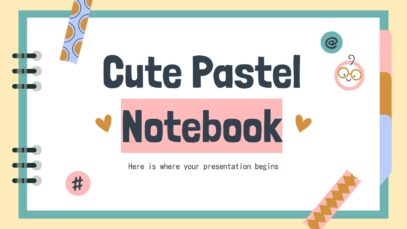 Adorable Pastel Notebook – Soft Pink & Blue