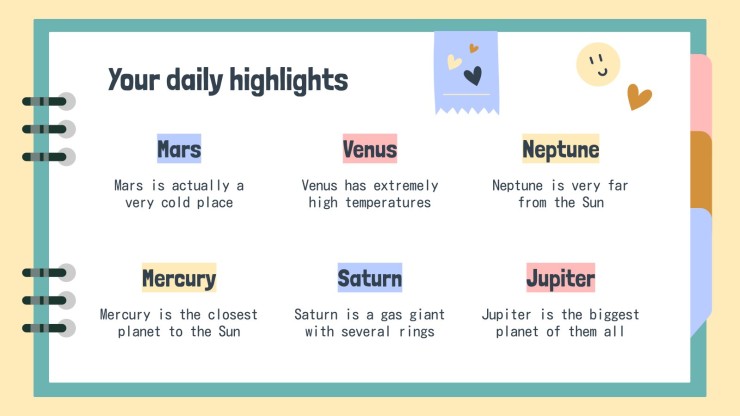 Cute Pastel Notebook