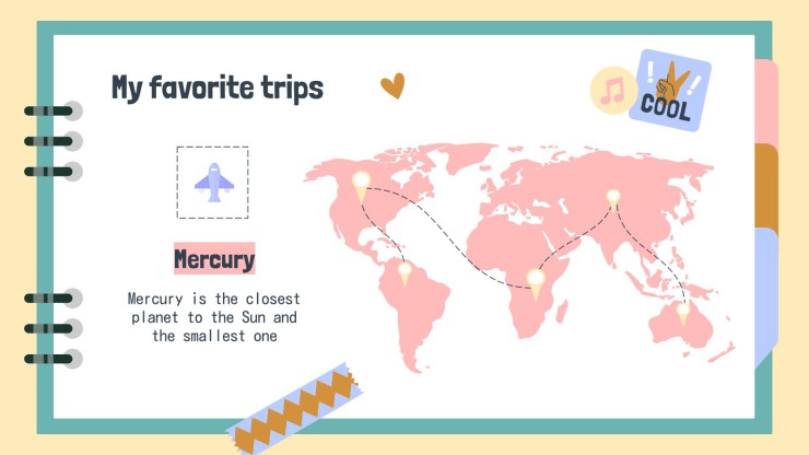 Cute pastel notebook – soft colors and happy design