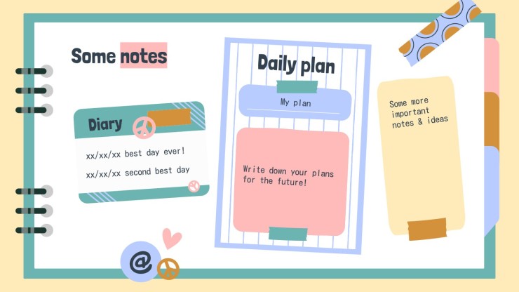 Pastel Cute Notebook Cover