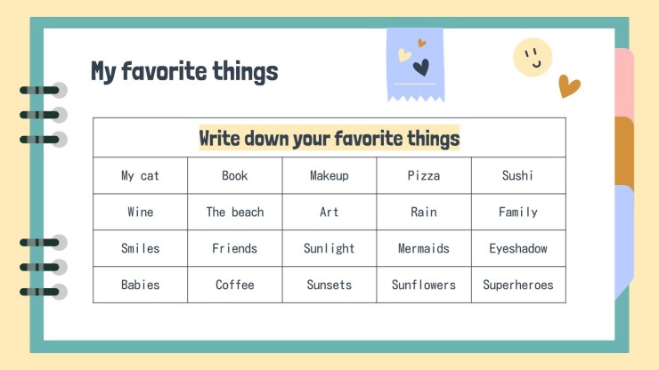 Cute Pastel Notebook