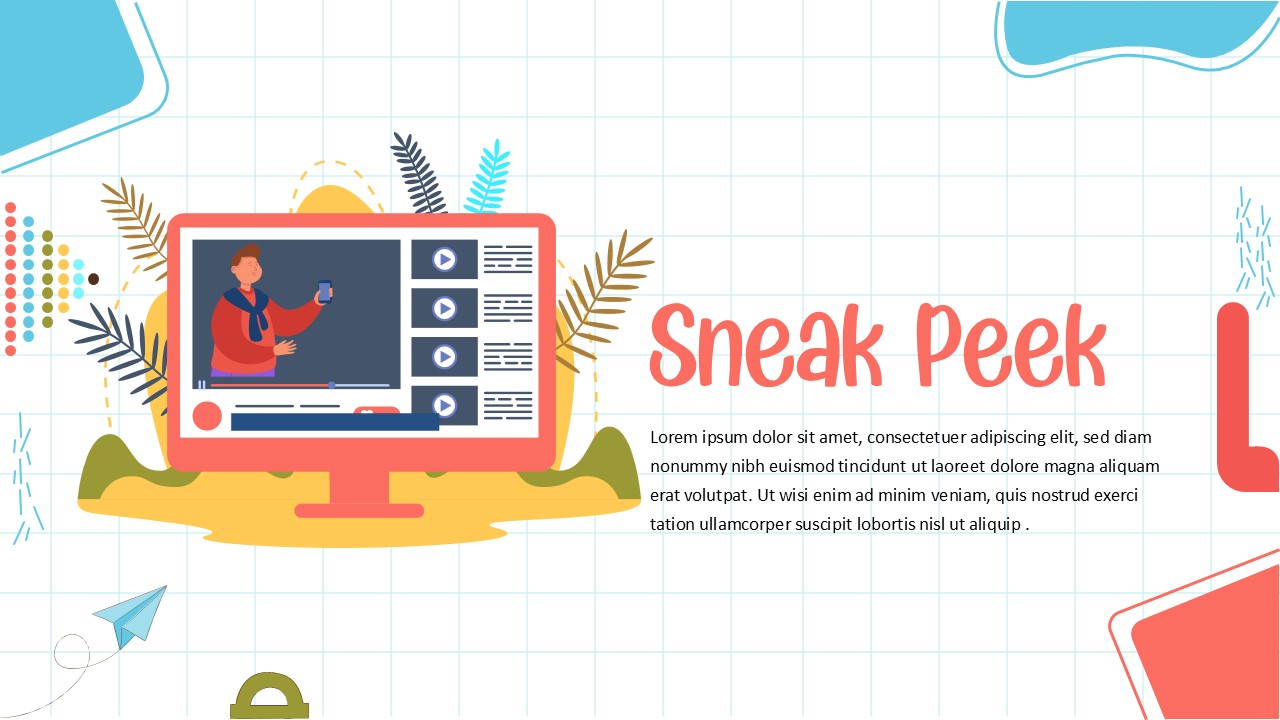 Quarterly Sales Growth Chart – Slide 34